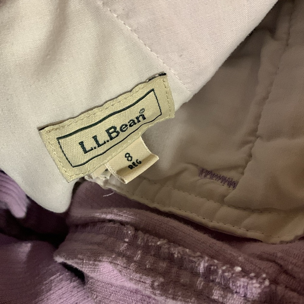Purple L.L. Bean Pants Size 8 Reg - Picture 2 of 4
